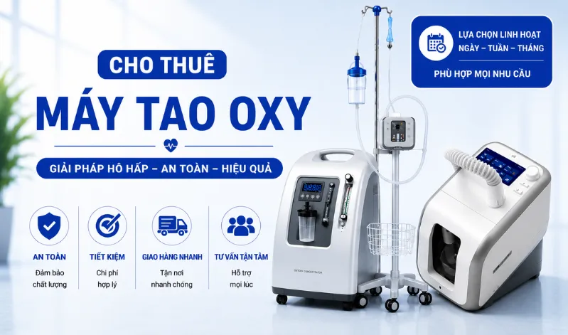 Cho thuê máy tạo oxy